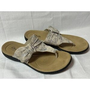 Clarks Laurieann‎ Rae Womens Flip Flop Thong Sandal 9M US Knotted